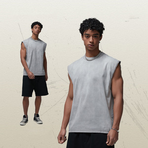 Top vaquero de manga corta de punto suelto de talla grande, estilo Vintage, unisex, informal, para ocio de verano - Product Image 4