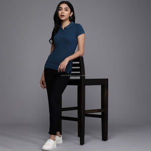 เสื้อโปโลกอล์ฟแขนสั้นสำหรับผู้หญิง ยี่ห้อ Fit2Fight ผ้าสี่ทิศทางยืดได้ ป้องกันแสงแดด ระบายอากาศดี ขายส่ง - Product Image 4