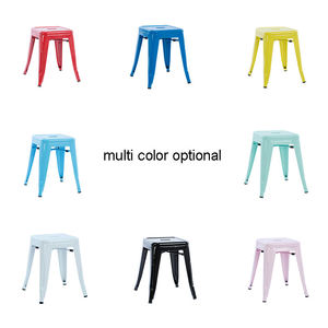 Sgabello da <span class=keywords><strong>Bar</strong></span> in Metallo Stile Industriale Vintage KSL per Ristoranti, Arredamento da Esterno Alto e Basso, Design Retrò - Product Image 3