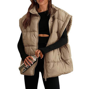 Chaqueta acolchada chaleco mujer brillante largo Puff burbuja abajo chalecos para damas otoño burbuja chaleco - Product Image 2