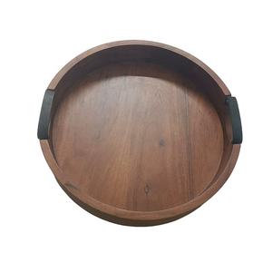 Ensemble de plateau de service en bois de manguier antique plateau en bois rectangulaire personnalisé de haute qualité sculpté à la main ensemble de vaisselle écologique - Product Image 4