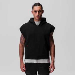 Débardeur de gym sans manches à capuche pour homme, tissu confortable à séchage rapide pour les entraînements intenses et les sports - Product Image 1