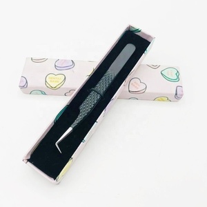 อุปกรณ์ต่อขนตาแบบปลายแหลมทำจากสเตนเลสทนทานจับเพชรสีดำ90องศา - Product Image 4
