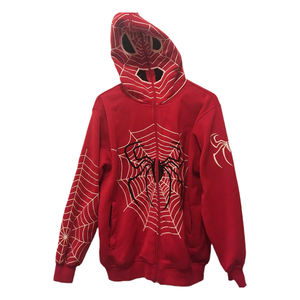 Superventas 2024 llegada de invierno hombres de lana gruesa en blanco de cara completa con cremallera sudaderas con capucha a la venta en tarifas baratas sudaderas con capucha de diamantes de imitación - Product Image 4