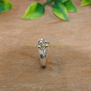 Anillo de Plata de Ley Hecho a Mano con Diseño de Burbujas Orgánicas - Product Image 2