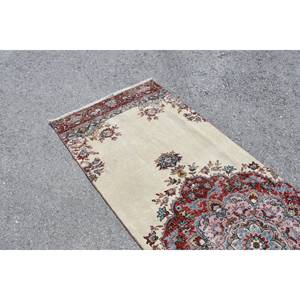 พรมตุรกีวินเทจคลาสสิกสีเบจสีแดงพื้นที่ขนาดใหญ่9x12ผ้าขนสัตว์รูปแบบการเย็บปะติดปะต่อกันด้านหลัง3x9.5ft Tabriz สี่เหลี่ยมผืนผ้าห้องโถงห้อง - Product Image 5