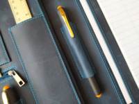 Organizador de documentos de cuero profesional Portapapeles Carpeta de cartera A4 Bloc de notas para negocios y reuniones LP-0018