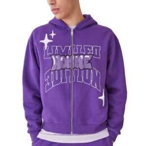 Logo personnalisé, couleur et impression sweats à capuche zippés pour hommes bas quantité minimale de commande 100% coton qualité supérieure Streetwear hommes sweat à capuche zippé - Product Image 4