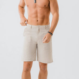 Short de survêtement en sergé 100% coton de couleur unie sur mesure de haute qualité coupe décontractée short de course pour hommes - Product Image 6