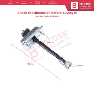 BDP1403 Conjunto Limitador de Puerta Trasera para X3 F25 2010-2017 X4 F26 2013-2018 51227205613 - Product Image 5
