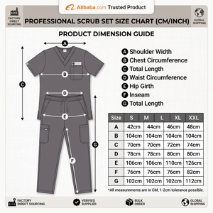 Medical Stretch V-Neck <b>Scrub</b> <b>Set</b> for Women Custom Logo OEM Nurse Uniform Hospital Clinic Dental Jogger Suits XS-6XL - Product Image 6