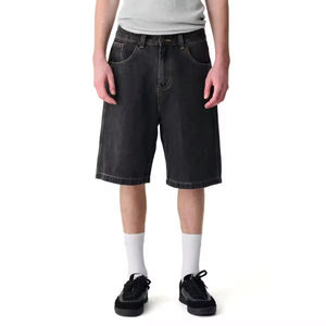 Shorts en jean amples pour hommes avec broderie personnalisée – Coupe décontractée, longueur longue – Collection 2026 – Produit phare - Product Image 2