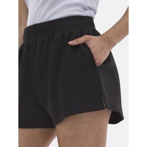 Pantalones cortos de entrenamiento de levantamiento de botines de cintura media para mujer, transpirables, de secado rápido, 100% de algodón, bolsillos laterales de doble capa, ocio al aire libre - Product Image 2