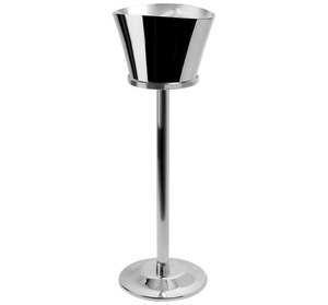 Cubo de hielo de acero redondo hecho a mano de latón AK con soporte de alta calidad en acabado plateado para Barware / Partyware - Product Image 3