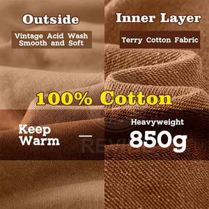 Nuevas Sudaderas con Capucha de Moda para Hombre, Talla Personalizada, Estilo Casual, Lavado Ácido, en Venta - Product Image 6