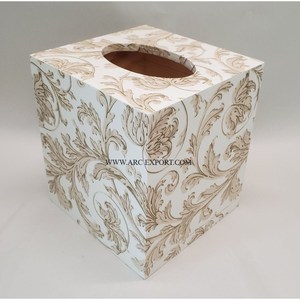 Traditionnel nouveau élégant bois matériel Table Ware boîte de rangement de mouchoirs conception merveilleuse à la main dessus de Table boîte à mouchoirs décorative - Product Image 2
