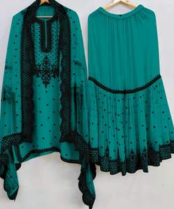 Robe Abaya Musulmane Modeste Prête à Porter pour les Vacances en Fibre de Polyester Longueur au Sol Coupe Évasée Élégante Cousue - Product Image 5