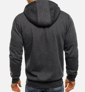 Vente en gros Sweat à capuche zippé pour homme, sweat-shirt de sport, streetwear, usine OEM/ODM - Product Image 6
