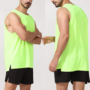 Camisetas Deportivas de Gimnasio para Hombre, Spandex/Algodón, Corte Ajustado, Dobladillo Recto, Secado Rápido, Transpirables, Diseño Personalizado con Logotipo OEM - Product Image 3