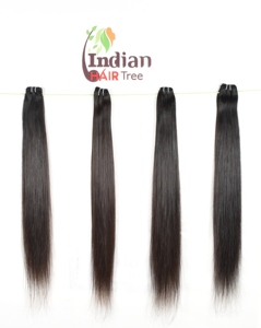 100% Cheveux humains vierges de qualité naturelle en gros, paquet de cheveux à double trame, cheveux indiens Remy, styles lisses, ondulés profonds et ondulés - Product Image 1
