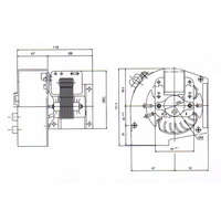 Motor de Bomba Trifásico de Alta Calidad ROBOTECH RM-07, 2 Polos, 2.14W, Resistente a Goteos, Excelente Rendimiento, Frecuencia 50Hz, 110-240V, 1800RPM