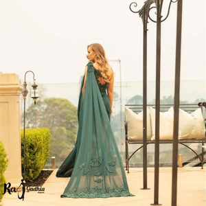 El Más Hermoso Vestido de Noche sin Espalda con Decoración de Patrones de Cuentas y Cintura Natural - Product Image 4