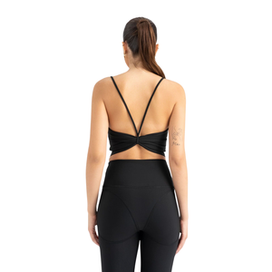 Ensemble de yoga pour femmes, 2 pièces, nylon, sans couture, vêtements de sport, vêtements de sport extensibles, respirants, uni, devant personnalisé, usine de vêtements - Product Image 6