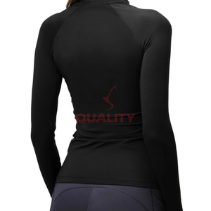 Camiseta atlética Ecuestre para montar a caballo para mujer, tela elástica ligera y transpirable, elegante Camisa cómoda que absorbe la humedad - Product Image 3