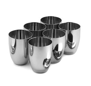 Verres à boire en acier inoxydable fabriqués à la main pour un salon durable Bar en verre en métal Restaurants Événements Utilisation de fête - Product Image 6