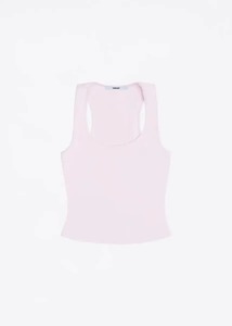 Top de verano de aire con color sólido, polvo blanco y negro, Correa ancha para el hombro, en forma de camiseta sin mangas I, deportes de mujer, uso diario - Product Image 3