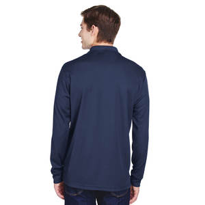 Camisa de Oficina Entallada para Hombre, Camisas Polo Casuales de Manga Larga a Rayas con Logotipo Bordado y Estampado para Camisas de Golf - Product Image 2