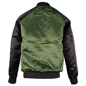 Chaqueta Varsity de Satén de Alta Calidad para Hombre, Nueva Moda Hip Hop, Manga Larga, Cuello Alto, Invierno, Fabricantes Profesionales - Product Image 6