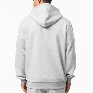 Ventes en gros de survêtements surdimensionnés pour hommes en coton French Terry avec fermeture éclair, poches, broderie de patch, fournisseur écologique aux États-Unis - Product Image 5