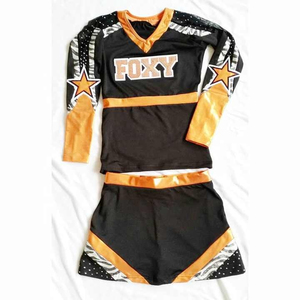Uniforme de joie personnalisé élégant avec tissu extensible de haute qualité et couleurs vives idéal pour les compétitions de cheerleading et l'équipe - Product Image 6