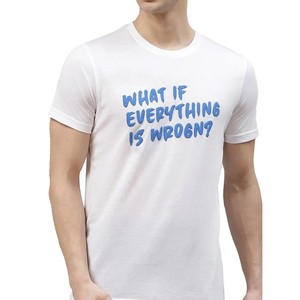 เสื้อยืดระบายอากาศของผู้ชายแบบลำลองคอกลมแขนสั้นคอตตอน/ใยไผ่100% สีพื้น - Product Image 2