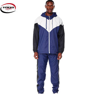 Conjunto Deportivo Personalizado de 2 Piezas para Hombre, Talla Grande, Otoño, Gimnasio, Fitness, Ecológico, Chaqueta Cortavientos de Nailon Transpirable, Chándal Estampado para Correr - Product Image 1