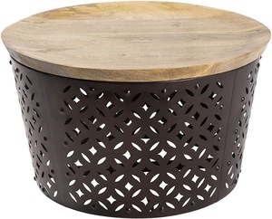 Table basse en aluminium métallique moderne de luxe de nouvelle génération avec esthétique architecturale pour les intérieurs de la maison et du bureau - Product Image 6