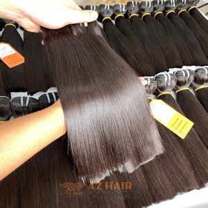 ผมมนุษย์แบบทอสองชั้นสำหรับต่อผมแบบชาวเวียดนามมีสีเครื่องจักร100% - Product Image 4