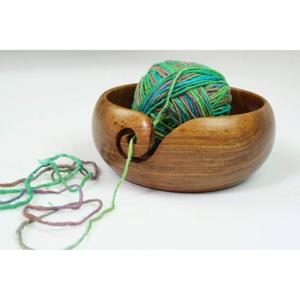 Most Selling Natural Finished Large Wooden Yarn <b>Bowl</b> for <b>Knitting</b> Use Available at Wholesale Price from Indian Exporter - Product Image 2