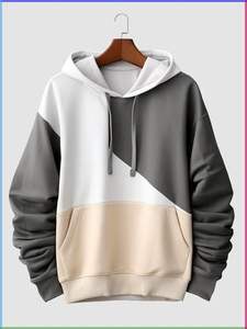 Sudaderas con Capucha de Poliéster/Algodón, Estilo Sencillo para Invierno, con Estampado Digital, Detalles Bordados y con Cuentas - Product Image 6