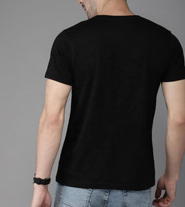 เสื้อยืดคุณภาพสูง สกรีนโลโก้ตามสั่ง เสื้อเปล่า ฤดูร้อน ผ้าฝ้าย 100% แขนสั้น คอวี ทรงยูนิเซ็กส์ สำหรับงานพิมพ์ซิลค์สกรีน - Product Image 3