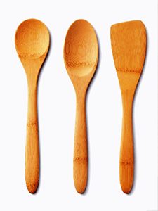 Utensilios de Cocina de Madera, Cucharas de Madera, Juego de Servidores de Ensalada de Acacia, Ecológicos, Aptos para Lavavajillas, Herramientas para Ensaladas, Cocina Casera, Hecho en India - Product Image 6
