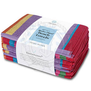 Nouvelle arrivée, serviette de plage de haute qualité, absorbante, texture lisse, durable, sensation premium pour la plage et les spas - Product Image 5