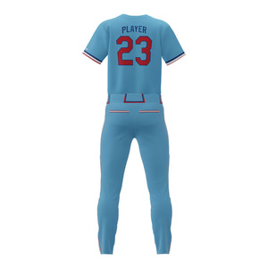Maillot blanc Sublimation uni hip hop Hipster Baseball maillot boutonné chemises uniformes de sport hommes femmes maillot Logo personnalisé - Product Image 3
