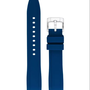 JD371 Blue High Quality Breathable Elastic Silicone Smartwatch Band Sport Soft Lightweight Water-Resistant Unisex 18-24mm Custom - Product Image 1