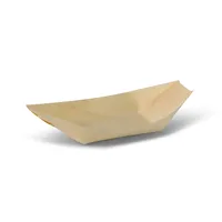 Plateaux de service en bois naturel de 17 cm de diamètre pour fruits de mer, pour restaurants, cafés et buffets d'hôtels - 1000 pièces/carton