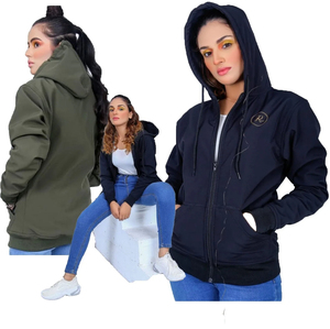 Alta calidad de alta calidad de fábrica al por mayor de alta calidad de las mujeres pantalones vaqueros de algodón transpirable chaqueta más vendida personalizada - Product Image 3