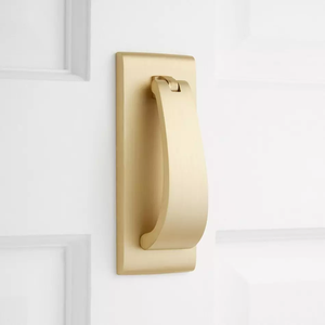 Aldaba de puerta de Metal de hierro revestido negro elegante duradero diseño náutico moderno tornillo fácil para instalación de dormitorio hogar Hotel Villa - Product Image 4