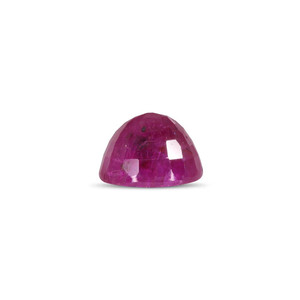 Rubis (Manik) - 7,02 carats, pierre précieuse naturelle, taille ovale facettée, forme étoile, hauteur 8 mm, créé en laboratoire, traité thermiquement, rouge synthétique - Product Image 2