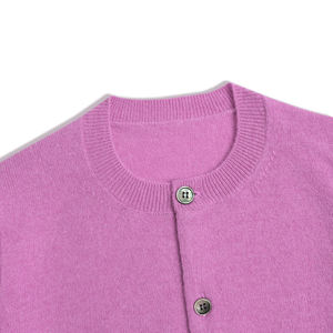 Pull en coton à col en V, manches longues, style nouveau, hiver, femme, ample, confortable, logo personnalisé sur le devant, couleur personnalisée - Product Image 3